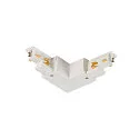 3-fase L-connector S-TRACK PHASE & DALI opbouwversie, DALI aanstuurbaar, met voedermogelijkheid, codeerbaar, wit