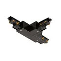 3-fase T-connector S-TRACK PHASE & DALI opbouwversie, DALI aanstuurbaar, aarde links, codeerbaar, zwart