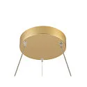 SLV pendant luminaire ONE FLAT PD SINGLE PHASE CCT Switch, ring shape IP20, brass dimmable