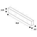 SLV LED voedingseenheid INTRACK 48V TRACK, wit