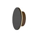 Wandarmatuur voor buitenshuis D-RING S PHASE IP65, zwart dimbaar