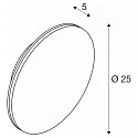 Wandarmatuur voor buitenshuis D-RING M PHASE IP65, zwart dimbaar