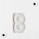 SLV outdoor wall luminaire Q-RING SENSOR with sensor, switchable IP54, white 