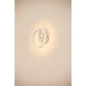 SLV outdoor wall luminaire Q-RING SENSOR with sensor, switchable IP54, white 