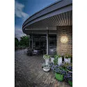 SLV outdoor wall luminaire Q-RING SENSOR with sensor, switchable IP54, white 