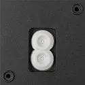 Wandarmatuur voor buitenshuis Q-RING PHASE zonder sensor, dimbaar IP65, zwart dimbaar