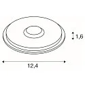 Vloerinbouwarmatuur BIG PLOT rond, opbouwversie, zonder randstroken IP67, aluminium 