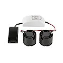 SLV LED module NEW TRIA® 155 DOUBLE PHASE 38° rond, set van 2 13,6W 2x 640lm 3000K 38° CRI 90-100 dimbaar