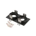 SLV Ring NEW TRIA® 155 2-vlams, ingebouwde versie, zwart