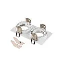 SLV Ring NEW TRIA® 155 2-vlams, ingebouwde versie, wit
