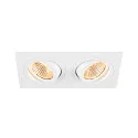 SLV Ring NEW TRIA® 155 2-vlams, ingebouwde versie, wit