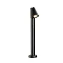 SLV outdoor floor lamp T-TUBE 70 POLE SINGLE GU10 IP44, black dimmable