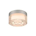 SLV wall and ceiling luminaire CYFT WAVE suitable for VDU workstation IP44, black, lacquered dimmable