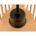 SLV Pendelarmatuur WUD - CYLINDRIC cilindrisch E27 IP20, hout, zwart dimbaar