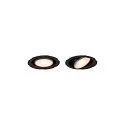 recessed luminaire UNIVERSAL DOWNLIGHT IP20 PHASE 38° swivelling, CCT Switch, multipower, wired through, without trim IP20