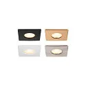 SLV recessed luminaire UNIVERSAL DOWNLIGHT IP20 PHASE 38° swivelling, CCT Switch, multipower, wired through, without trim IP20