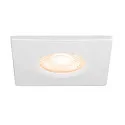 SLV Afdekking UNIVERSAL DOWNLIGHT IP65 hoekig, stijf, gesloten, luchtdicht, wit