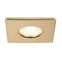 SLV Afdekking UNIVERSAL DOWNLIGHT IP65 hoekig, stijf, gesloten, luchtdicht, goud mat