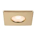 SLV Afdekking UNIVERSAL DOWNLIGHT IP65 hoekig, stijf, gesloten, luchtdicht, goud mat