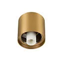 Plafondarmatuur VARYT zonder lampenkap E14 IP44, messing dimbaar