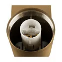 SLV Wandarmatuur VARYT rond, zonder lampenkap E14 IP44, messing dimbaar