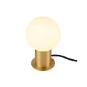 SLV table lamp VARYT round, without shade E14, brass dimmable