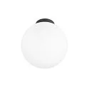 SLV ceiling luminaire SUN 30 round E27 IP20, black dimmable