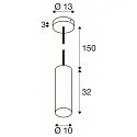 SLV Pendelarmatuur ENOLA® E27 IP20, dimbaar