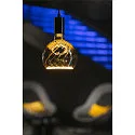 Segula Lichtbron filament globe FLOATIG GLOBE 150 TWISTED - SMOKEY GREY - PHASE G150 opaal E27 6W 230lm 1900K 330° dimbaar