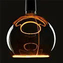 LED lamp FLOATING GLOBE 200 - SMOKEY BLACK- PHASE G200 matt E27 6W 300lm 1900K 330° dimmable