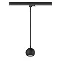 SLV 3-phase pendant luminaire LIGHT EYE® 90 down, ball shaped GU10 IP20, black matt dimmable