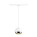 SLV 1-phase pendant luminaire LIGHT EYE® 150 GU10 IP20, white dimmable