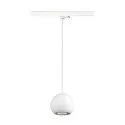 SLV 3-phase pendant luminaire LIGHT EYE® 150 down, ball shaped GU10 IP20, white matt dimmable