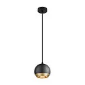 SLV pendant luminaire LIGHT EYE® 150 GU10 IP20, black dimmable