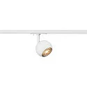 SLV 1-phase spot LIGHT EYE® 90 swivelling, rotatable GU10 IP20, white dimmable