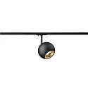 1-phase spot LIGHT EYE® 150 swivelling, rotatable GU10 IP20, black dimmable