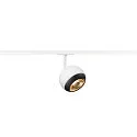 SLV 1-phase spot LIGHT EYE® 150 swivelling, rotatable GU10 IP20, white dimmable