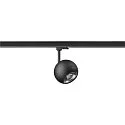 SLV 3-phase spot LIGHT EYE® 150 swivelling, rotatable, ball shaped GU10 IP20, black matt dimmable