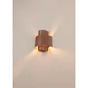 SLV Wandarmatuur voor buitenshuis PHOTONI CYL cilindrisch, halfrond E27 IP65, roest dimbaar