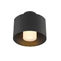 Plafondarmatuur voor buiten PHOTONI CYL cilindrisch, met afstandhouder E27 IP65, zwart mat dimbaar