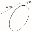 Lampenkap MANA 40 - MOON STRUCTURE cilindrisch