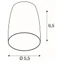 SLV Lampenkap PURI 2.0 - DOME halfrond, wit