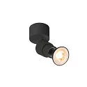 Wand- en plafondarmatuur PURI 2.0 BASIC STANDARD standaard, rond GU10 IP20, zwart dimbaar