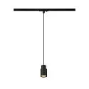 1-fase pendelarmatuur PURI 2.0 - TUBE cilindrisch GU10 IP20, zwart dimbaar