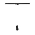 SLV 1-phase pendant luminaire PURI 2.0 - DOME half round GU10 IP20, black dimmable