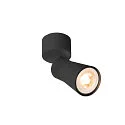 Wand- en plafondarmatuur PURI 2.0 - CONE GU10 IP20, zwart dimbaar