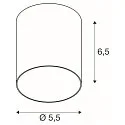 SLV Lampenkap PURI 2.0 - TUBE conisch, aluminium