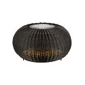 Zonne Vloerlamp ADEGAN FLAT IP65, zwart dimbaar