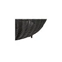 solar floor lamp ADEGAN FLAT IP65, black dimmable
