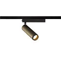 SLV 1-phase spot GRIP! M PHASE swivelling, for VDU workstation IP20, bronze dimmable